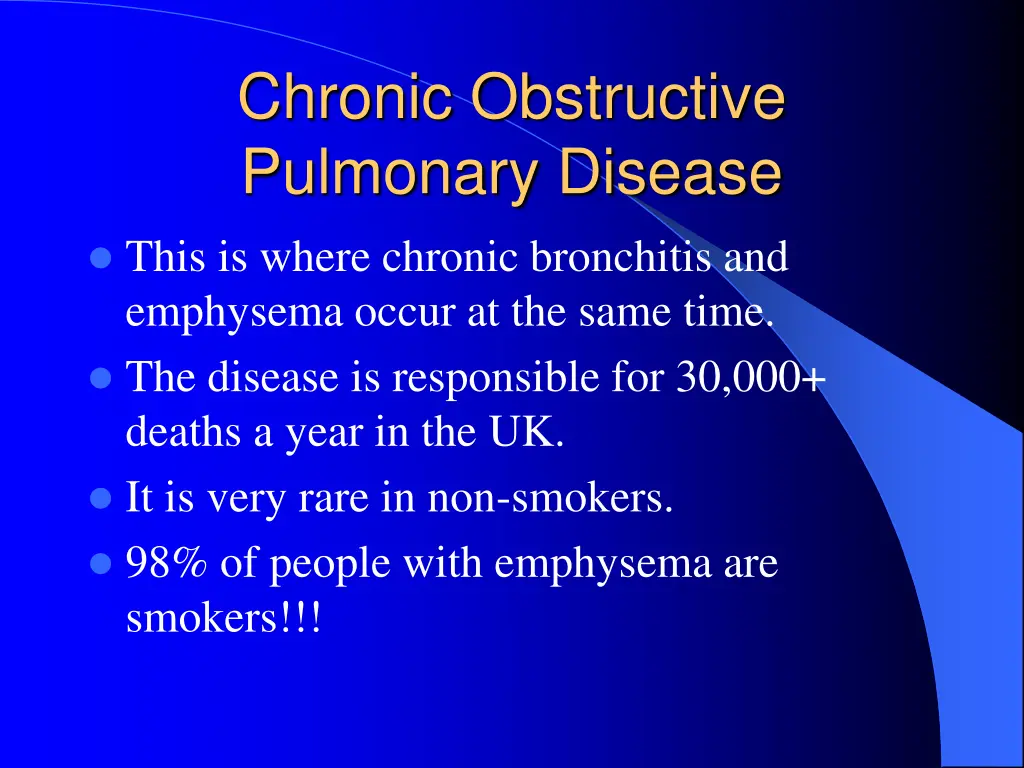 chronic obstructive pulmonary disease