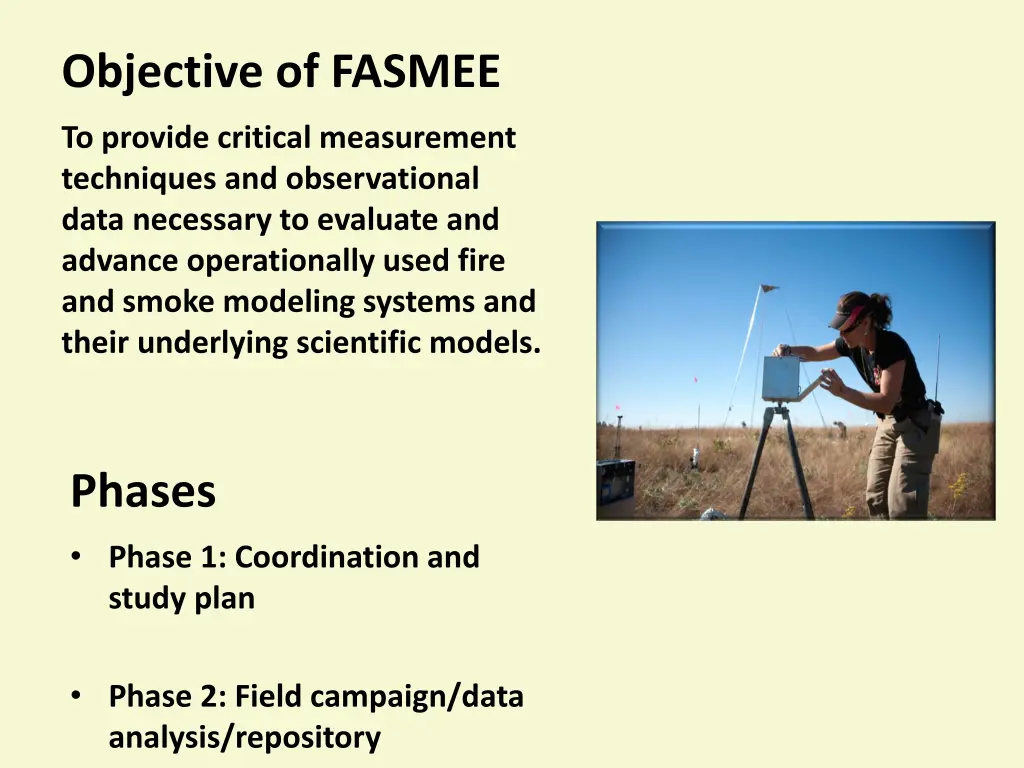 objective of fasmee