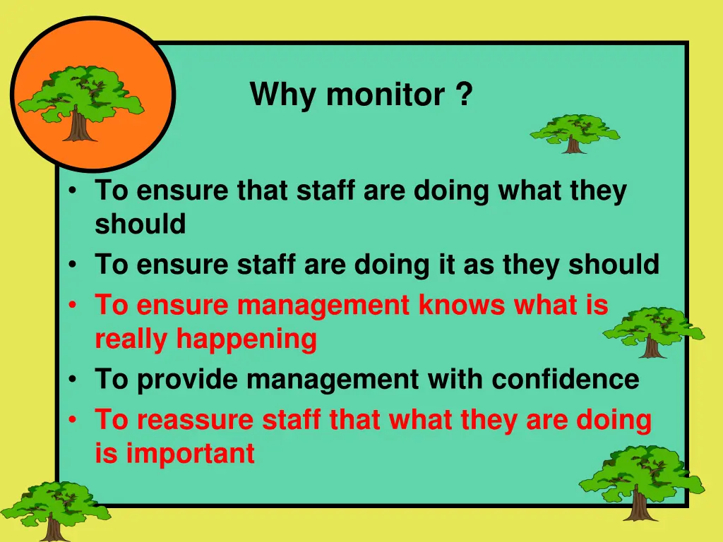 why monitor