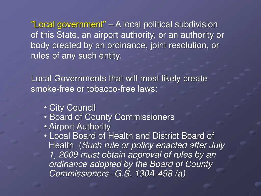 local government a local political subdivision