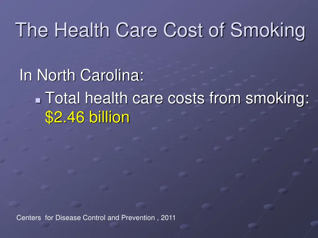 the health care cost of smoking