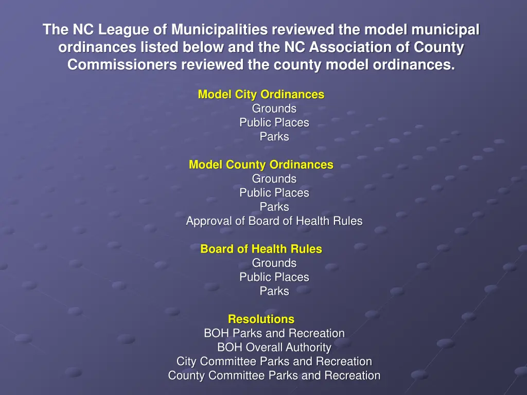 the nc league of municipalities reviewed