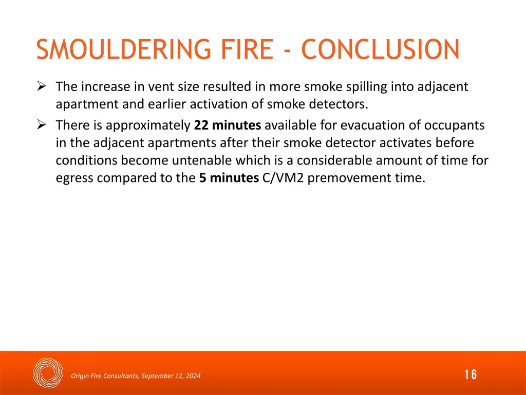 smouldering fire conclusion 1