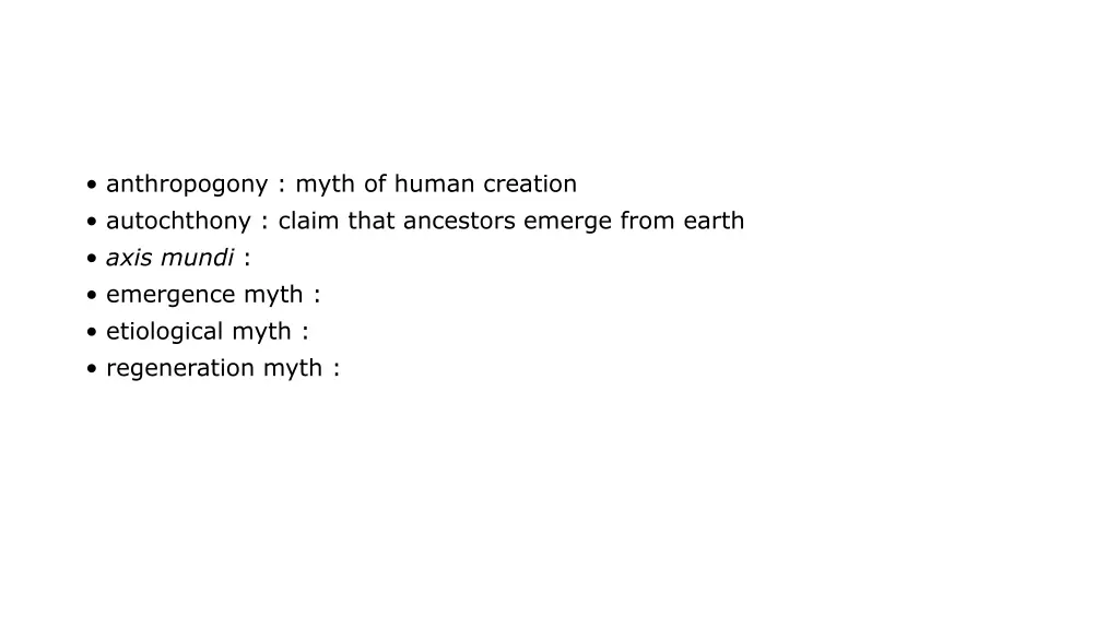 anthropogony myth of human creation autochthony 1