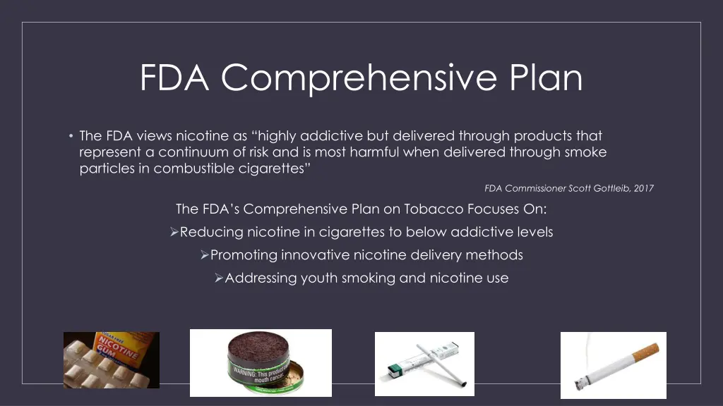 fda comprehensive plan