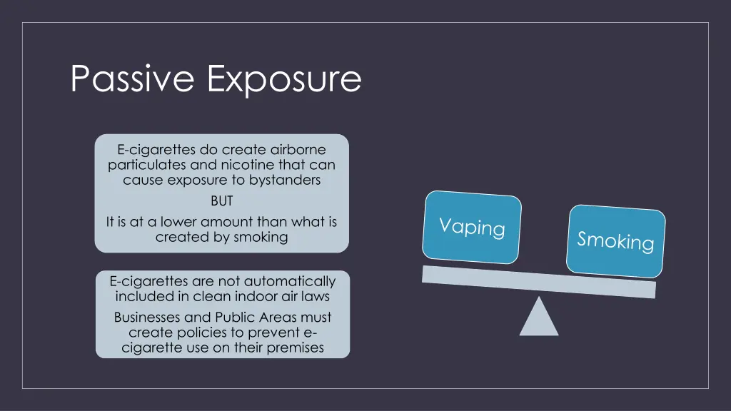 passive exposure