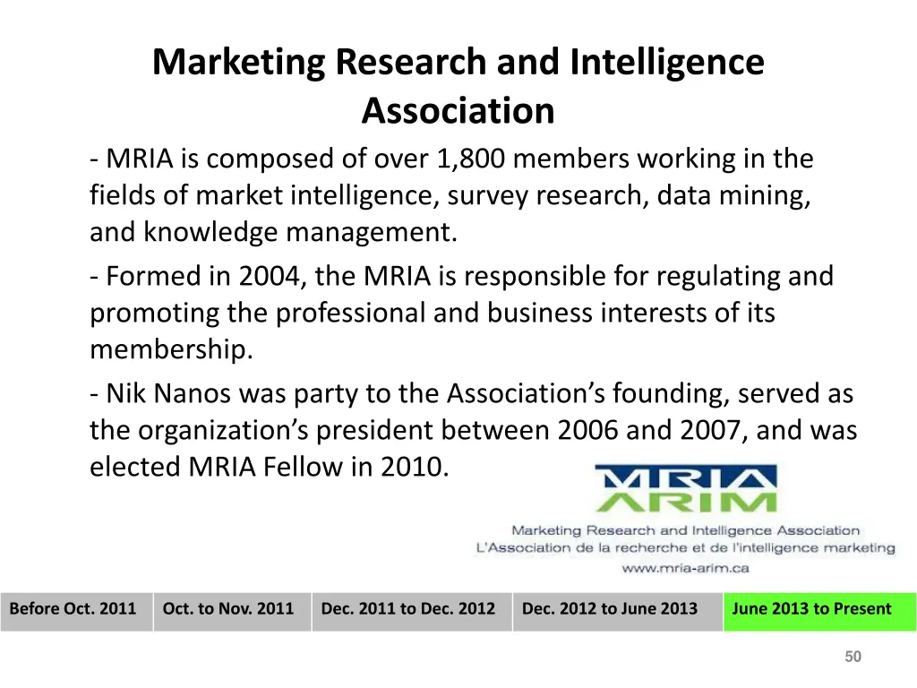 marketing research and intelligence association