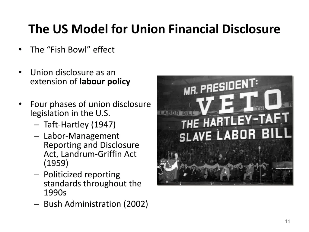 the us model for union financial disclosure