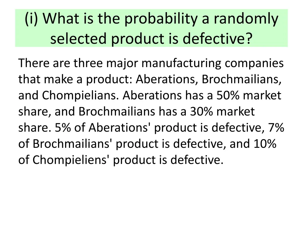 i what is the probability a randomly selected 1