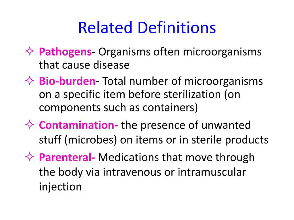 related definitions