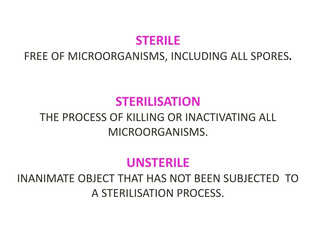 sterile