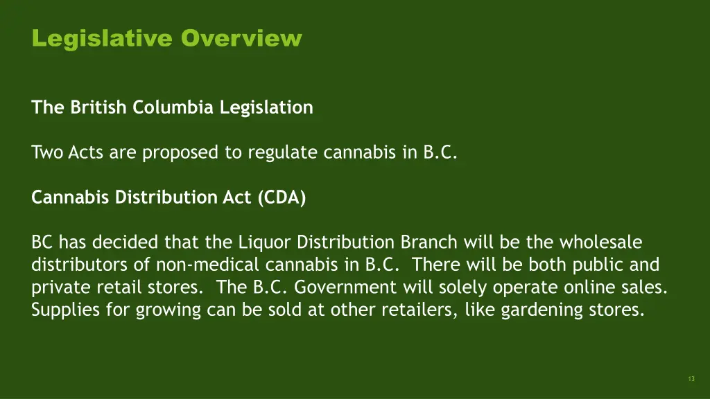 legislative overview 5