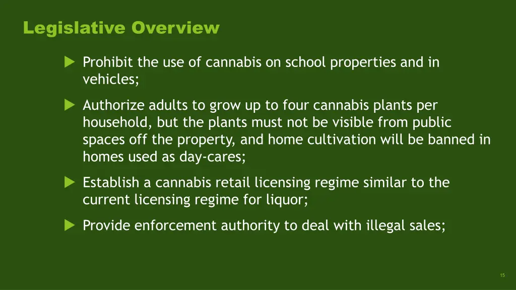 legislative overview 7