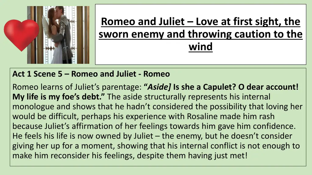 romeo and juliet love at first sight the sworn