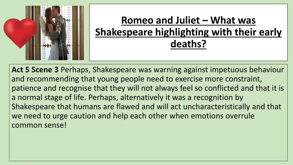 romeo and juliet what was shakespeare