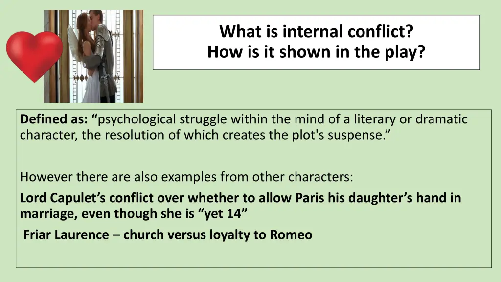 what is internal conflict how is it shown 1