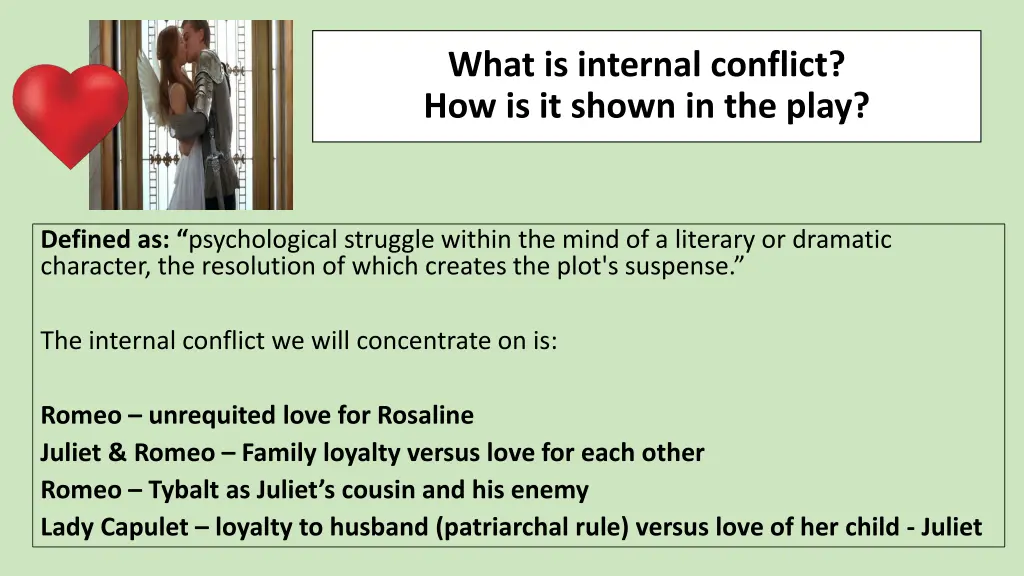 what is internal conflict how is it shown