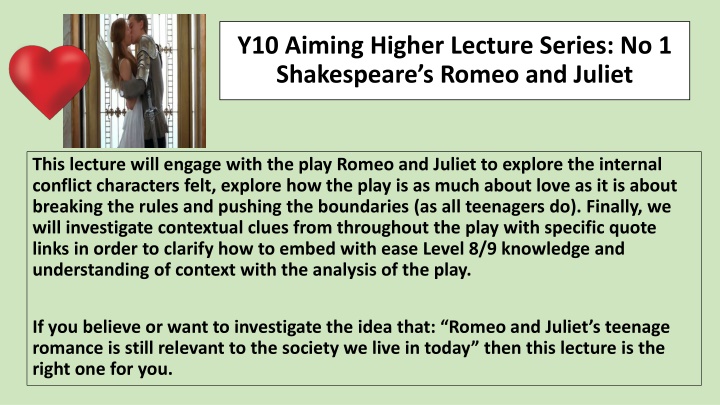 y10 aiming higher lecture series no 1 shakespeare