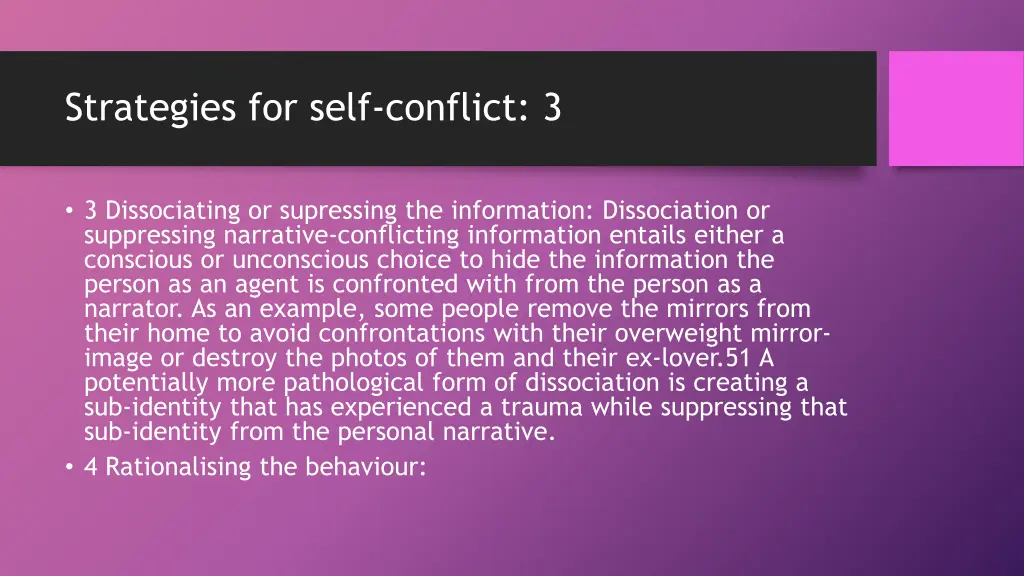 strategies for self conflict 3