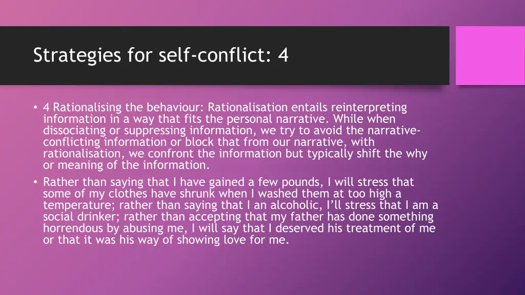 strategies for self conflict 4