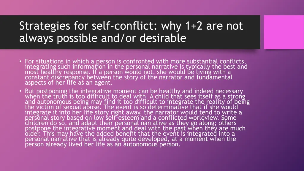 strategies for self conflict 5