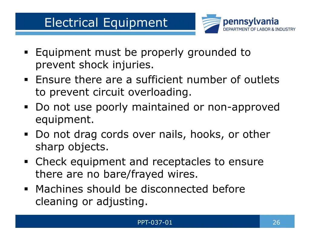 electrical equipment