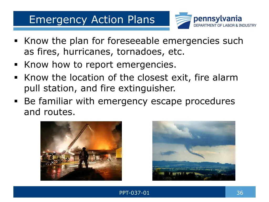 emergency action plans