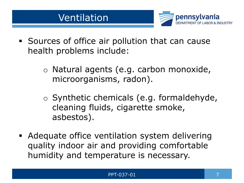 ventilation