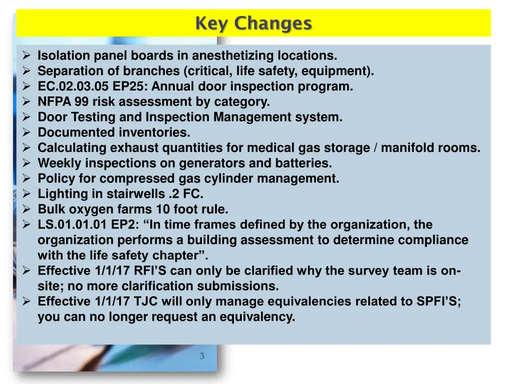 key changes