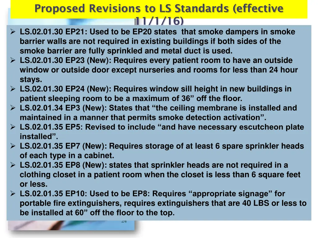 proposed revisions to ls standards effective 3