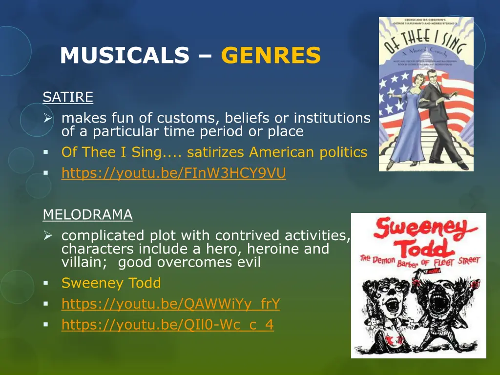 musicals genres 2