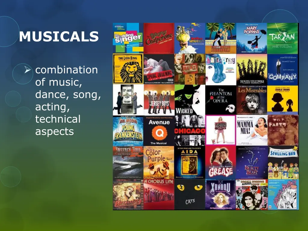 musicals