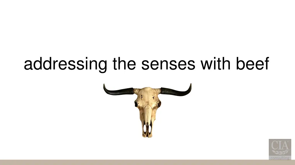 addressing the senses with beef