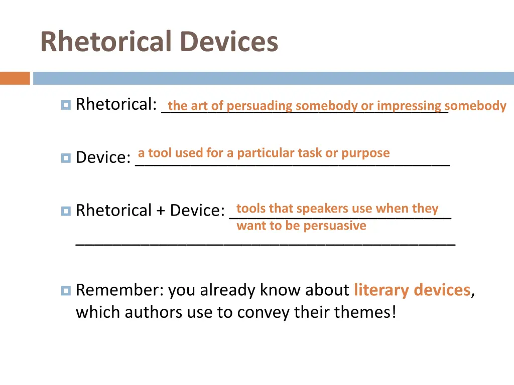 rhetorical devices