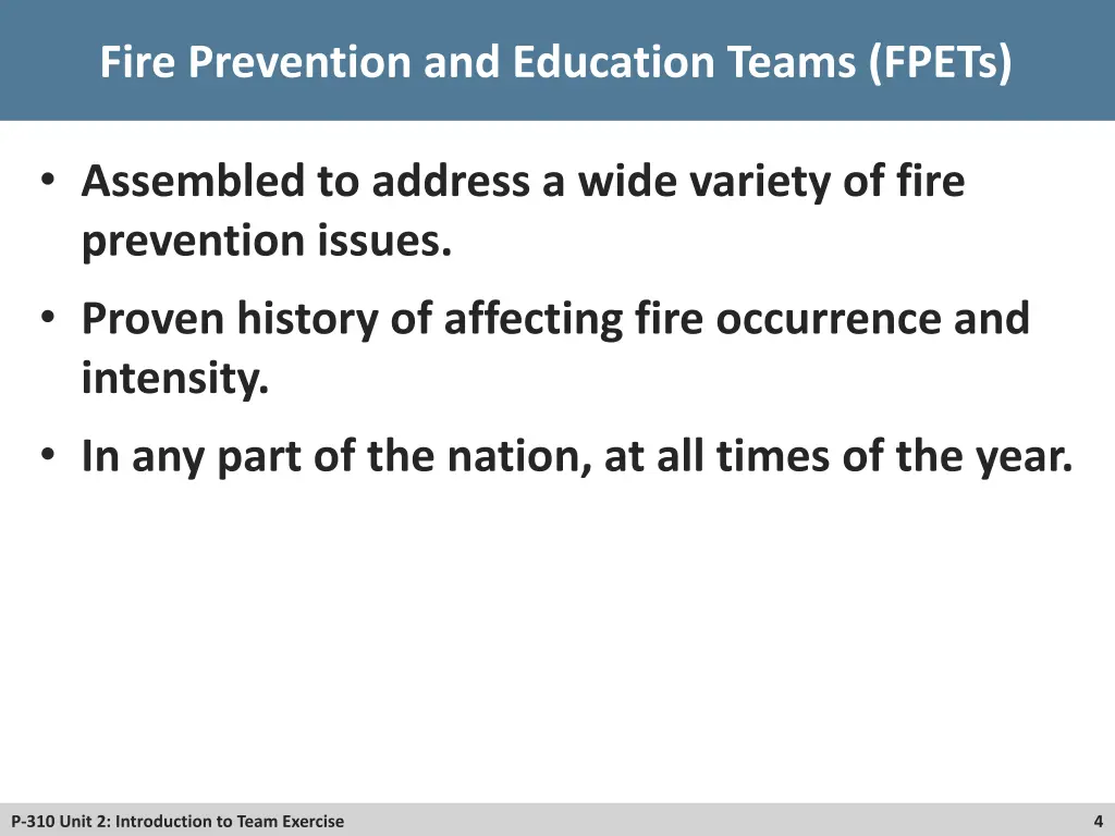 fire prevention and education teams fpets