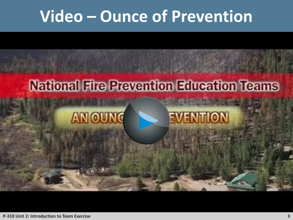 video ounce of prevention