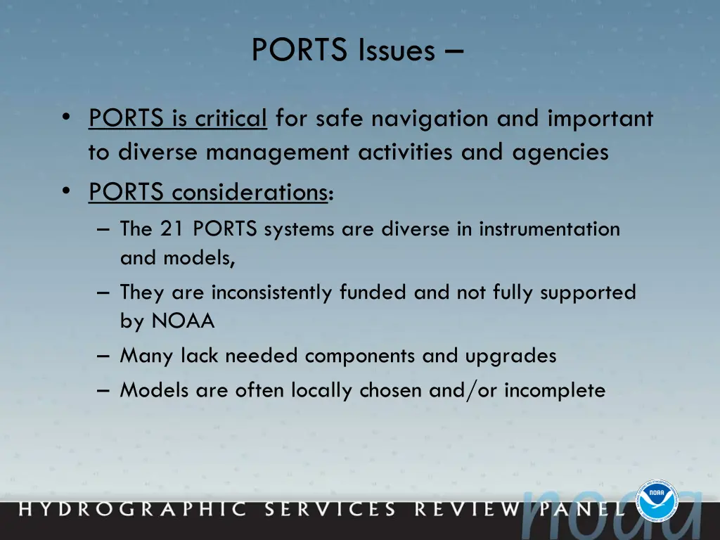 ports issues