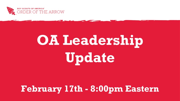 oa leadership update