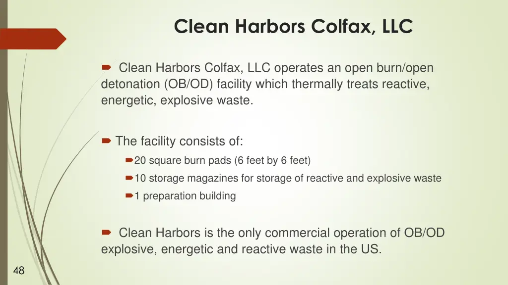 clean harbors colfax llc