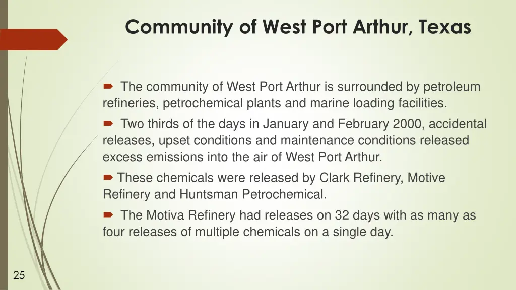 community of west port arthur texas