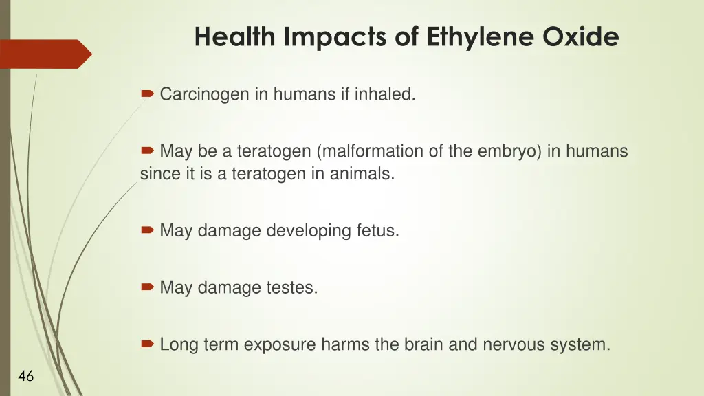 health impacts of ethylene oxide