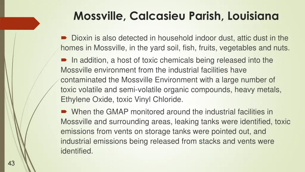 mossville calcasieu parish louisiana 2