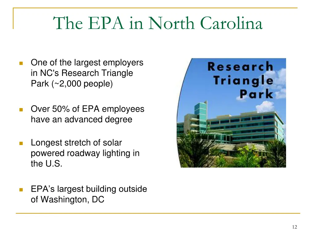 the epa in north carolina