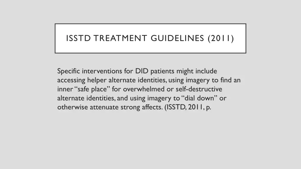 isstd treatment guidelines 2011 2