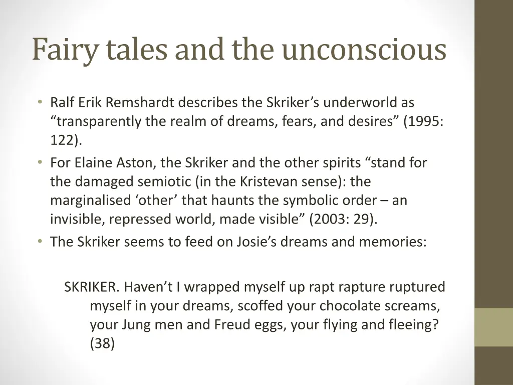 fairy tales and the unconscious