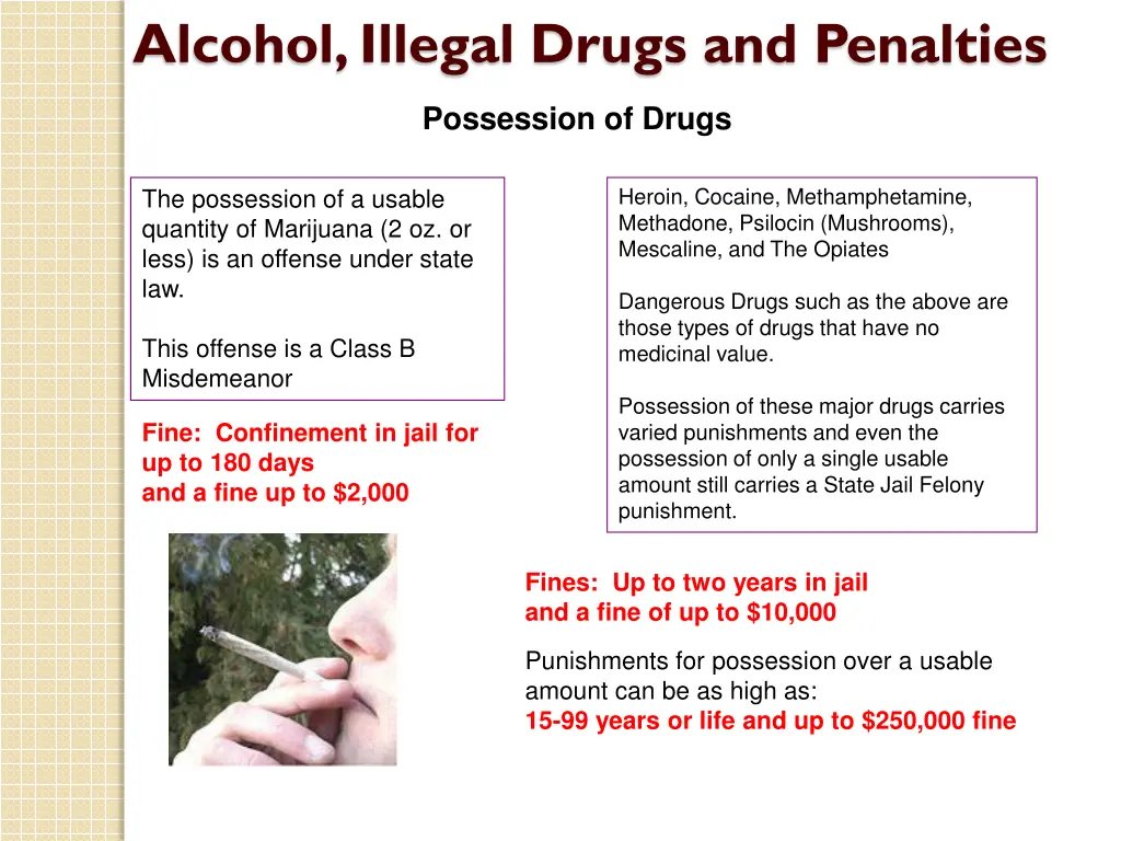 alcohol illegal drugs and penalties 4