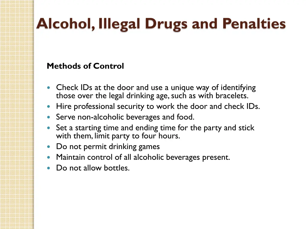 alcohol illegal drugs and penalties 5