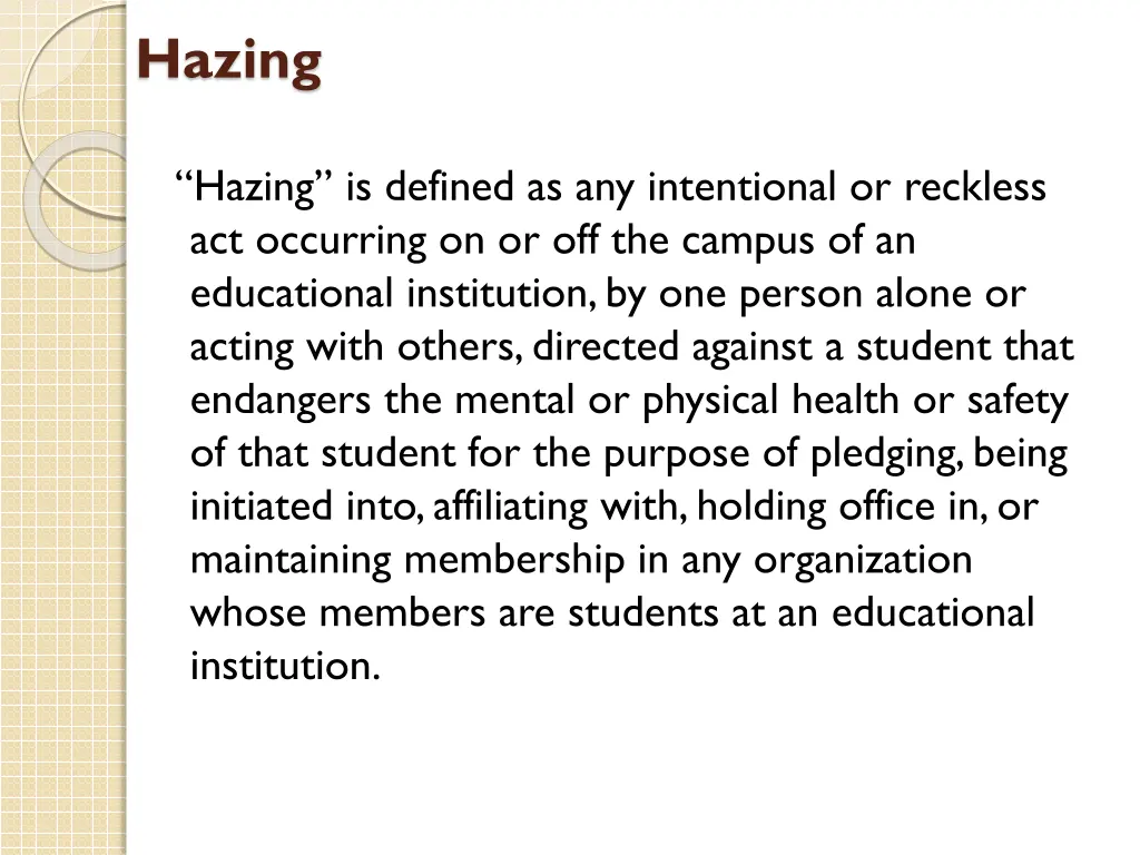 hazing 1