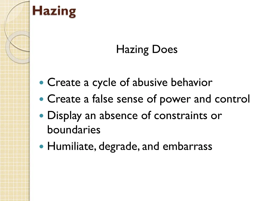 hazing 3