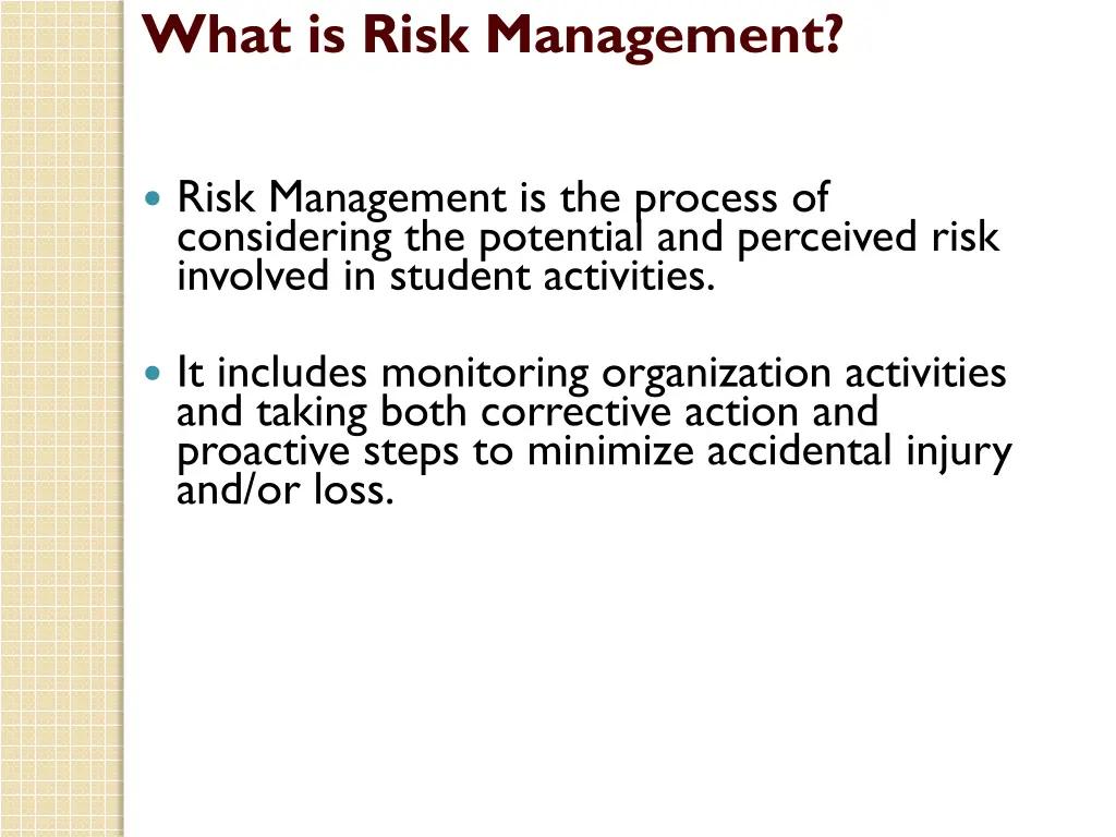 what is risk management